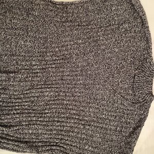 Hollister Grey long sleeve shirt with color neck top